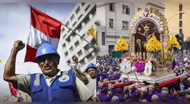 Protesta de mineros amenaza con bloquear el paso del Señor de los Milagros durante la segunda procesión.