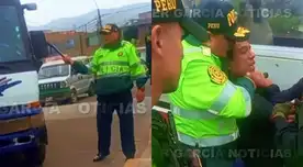 Un video difundido en redes sociales ha conmocionado por la actitud tomada por un agente de la PNP contra una unidad de transporte en San Juan de Lurigancho.