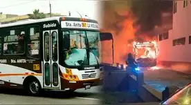 Un bus de 'La 40' fue incendiada en plena madrugada. Chofer había acatado el paro de transporte