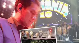 Integrante de Armonía 10 ABANDONA pleno concierto al enterarse que músico de Agua Marina, familiar suyo, fue GRAVEMENTE HERIDO