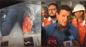 MML declara inhabitable edificio incendiado en Cercado de Lima.