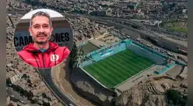 Franco Velazco apuntó contra el estadio Alberto Gallardo por la reprogramación. Foto: composición EP