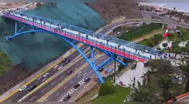 Preocupación por desplazamiento de un bloque de vidrio en el puente turístico entre Miraflores y Barranco