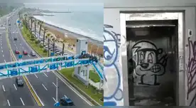Municipalidad de Lima inauguró ascensores en la Costa Verde, pero hoy están inoperativos y convertidos en ruinas Municipalidad de Lima inauguró ascensores en la Costa Verde, pero hoy están inoperativos y convertidos en ruinas