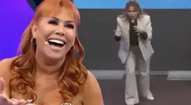 Magaly Medina se ríe de Gisela Valcárcel en conferencia.