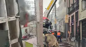 Fuerte incendio desata emergencia en el Centro de Lima: fuego amenaza al costado del Congreso