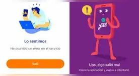 En redes sociales, usuarios de Yape y la app del BCP reportan fallas de las aplicaciones