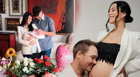 George Forsyth emocionado por su primera bebé.