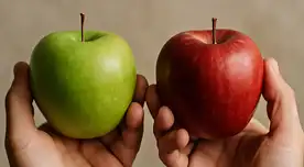 Manzana roja vs. verde, conoce sus ventajas y diferencias. Manzana roja vs. verde, conoce sus ventajas y diferencias.
