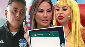 Susy Díaz expone chats con Christian Cueva.