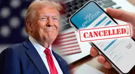 Trump celebra que superaron el récord de visas americanas canceladas.