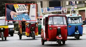 Mototaxis y motocicletas deberán cambiar sus modelos de placa desde esta fecha.