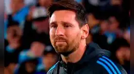 Lionel Messi publicó un desgarrador mensaje en sus redes sociales por la pérdida de Omar Souto. Foto: captura/Telefé