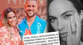 ACUSAN a Ethel Pozo y Yaco Eskenazi de tener AMORÍO CLANDESTINO en camerinos y ella SE PRONUNCIA: "Cualquier persona..."