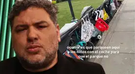 Javier Masías 'enfurece' por parqueadero de coches de bebés.