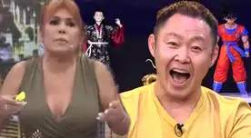 Magaly Medina arremetió contra Kenji Fujimori por su entrevista a Melissa Paredes. Magaly Medina arremetió contra Kenji Fujimori por su entrevista a Melissa Paredes.