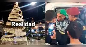 El tiktoker, identifiado bajo el nombre de jordyrioja, fue detenido tras ser grabado rompiendo el polémico árbol de navidad en Chiclayo El tiktoker, identifiado bajo el nombre de jordyrioja, fue detenido tras ser grabado rompiendo el polémico árbol de navidad en Chiclayo