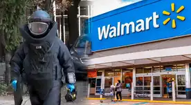 Autoridades EVACÚAN rápidamente Walmart por peligrosa amenaza. Autoridades EVACÚAN rápidamente Walmart por peligrosa amenaza.