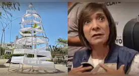 La polémica respuesta de la alcaldesa de Chiclayo sobre el árbol de Navidad. La polémica respuesta de la alcaldesa de Chiclayo sobre el árbol de Navidad.