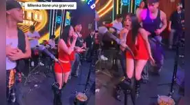 Milenka Nolasco SORPRENDE al cantar cumbia y público termina apoyándola. Milenka Nolasco SORPRENDE al cantar cumbia y público termina apoyándola.