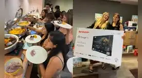 Alejandra Baigorria TIRA LA CASA por sus trabajadores y les regala electrodomésticos.