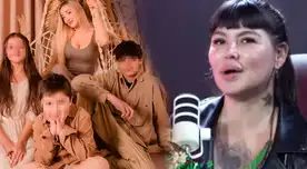 Angie Jibaja se pronuncia sobre sus hijos.
