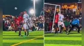 Christian Cueva agredió fuerte a Jack Durán en pichanga que se realizó en Trujillo. Foto: captura TikTok/Rayo Sports