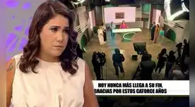 Andrea Llosa CONFIRMA que programa 'Nunca Más' sale del aire y comparte EMOTIVA despedida.