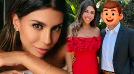 Alondra García Miró se emociona al asistir a boda.