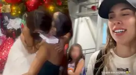 Ale Venturo mostró videos de ella y la hija de Melissa Paredes en el aeropuesto.
