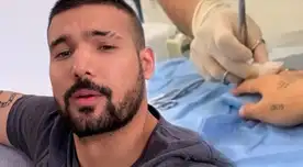 Ezio Oliva es llevado a clínica tras ACCIDENTE doméstico y Karen Schwarz da detalles: “Tuvieron que coserle”