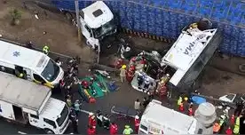 Camión que traslaba pollos habría sido el causando del choque múltiple en SJM