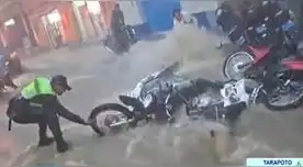 Tarapoto vivió largas horas de intensa lluvia. Ciudad quedó inundada