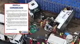 Municipalidad de Lima decreta duelo tras fallecimiento de trabajadores de Emape en la Panamericana Sur.