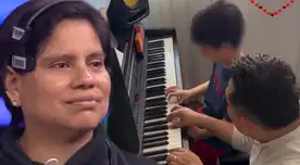 Miluska Jácome compartió un video de la clase de piano de su hijo con Ernesto Pimentel.