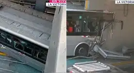 Bus del Metropolitano chocó en La Víctoria. Hay 25 heridos