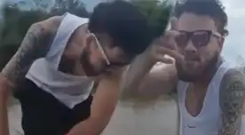 Ángel Montoya se lanzó al río Cauca por un reto viral.