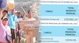 Ciudadanos afrontan un incremento del agua, pero reportaje de Cuarto Poder expone grandes sueldos de sus funcionarios