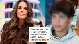 Rebeca Escribens grabó un video junto a su hijo y sus seguidoras quedaron sorprendidas.