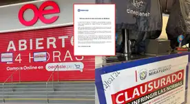Intercorp denuncia cierre masivo de sus locales en Miraflores.