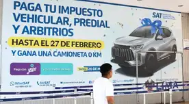 Impuesto vehicular 2026 Perú: si pagas hasta esta fecha entras al sorteo de una camioneta 0 km, Smart TVs y gift cards Impuesto vehicular 2026 Perú: si pagas hasta esta fecha entras al sorteo de una camioneta 0 km, Smart TVs y gift cards