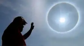 En redes, usuarios reportaron la aparición de un halo solar en Lima este miércoles 18