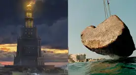 Una parte de la entrada monumental para el Faro de Alejandría fue encontrada en el fondo del mar.