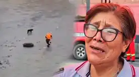 Tía de bombero arrastrado por el río Rímac rompe en llanto: "En los peores momentos fue quien nos puso calma"