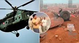 Agentes de la FAP rescataron al perro chihuahua qu sobrevivió a la caída del helicóptero