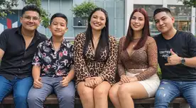 Liz Garay junto a integrantes de su orquesta.