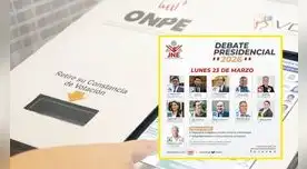 El Jurado Nacional de Elecciones publicó el programa de los debates presidenciales. Foto: composición EP