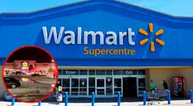 Presunto incendio desata caos entre clientes del Walmart.