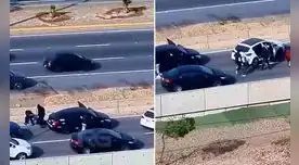 César Sernaque y Elmer Valverde fueron interceptados por deliencuentes armados. Foto: captura X