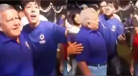 Joven es captado rompiendo un huevo en la cabeza de César Acuña